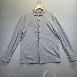 Charles Tyrwhitt‎ Men's Gray Long Sleeve Button Up Shirt Size Large